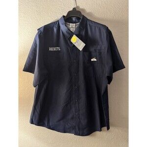 University of Toledo Navy, blue Embroidered Button Up Shirt  Vented sz XL